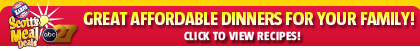 Great Affordable Dinners For Your Family!