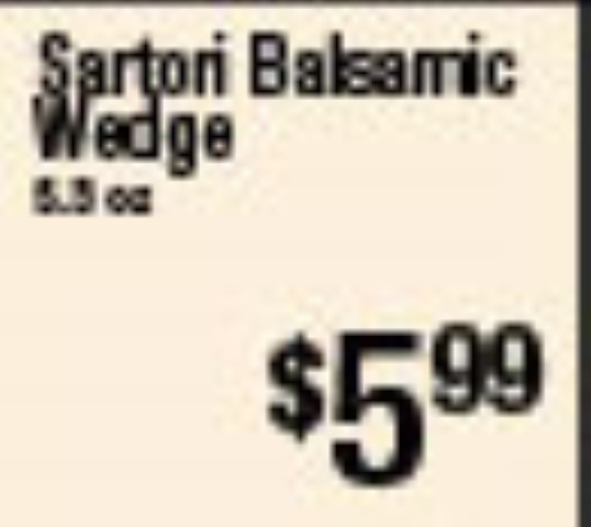 Sartori Balsamic Wedge 