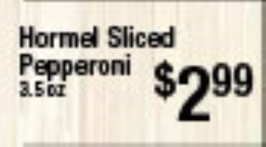 Hormel Sliced Pepperoni