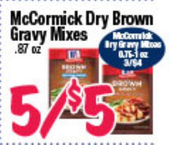 McCormick Dry Brown Gravy Mixes
