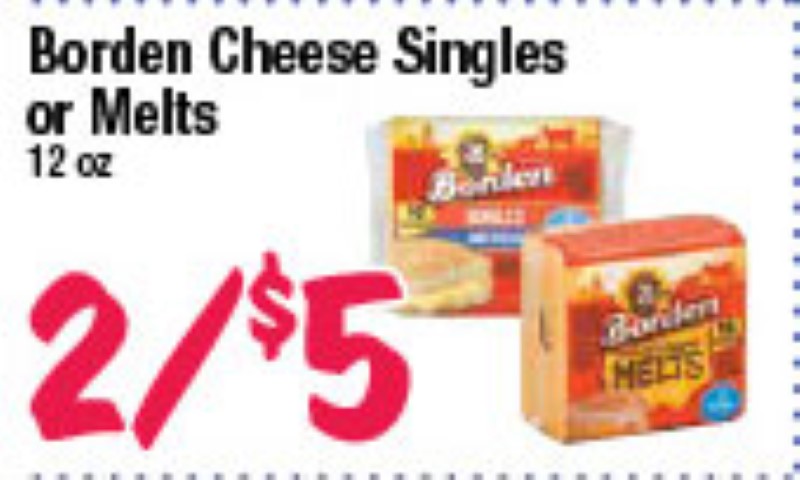 Borden Cheese Singles or Melts
