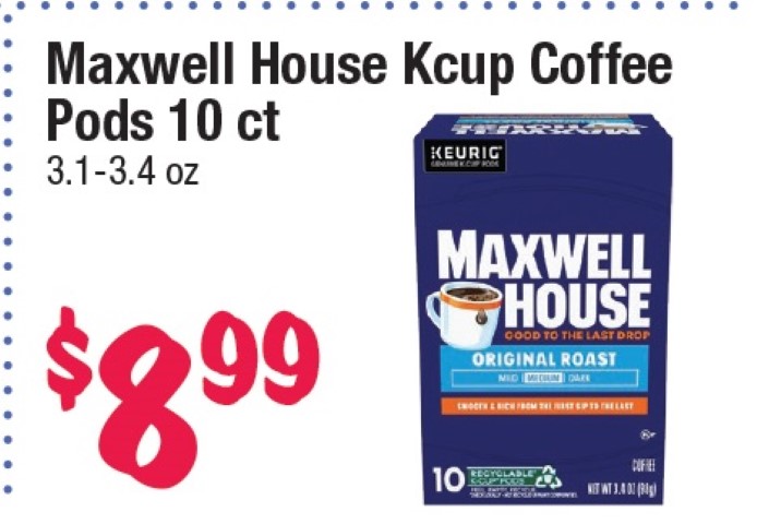 Maxwell House K-Cup Coffee Pods 10 ct
