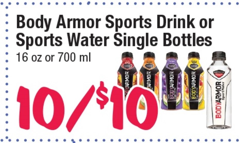 Body Armor Sports Drink or Sports Water Single Bottles