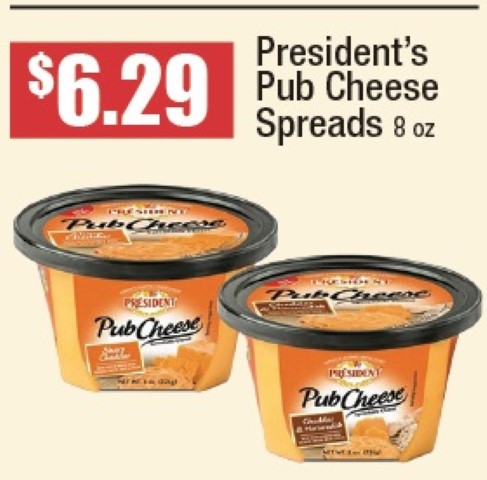 President Pub Cheese Spreads 
