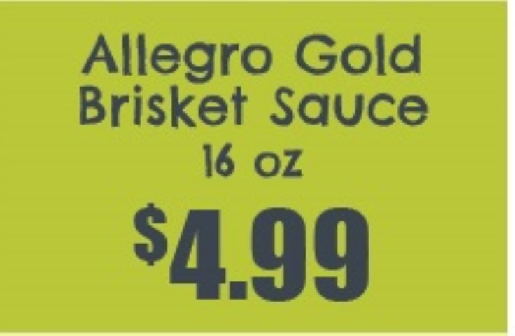 Allegro Gold Brisket Sauce