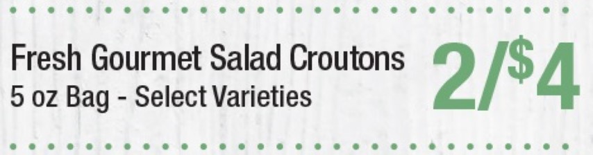 Fresh Gourmet Salad Croutons