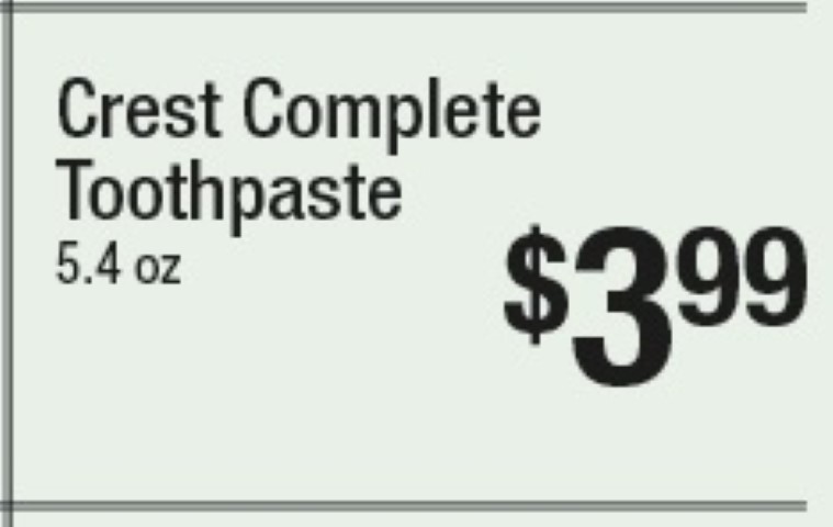 Crest Complete Toothpaste