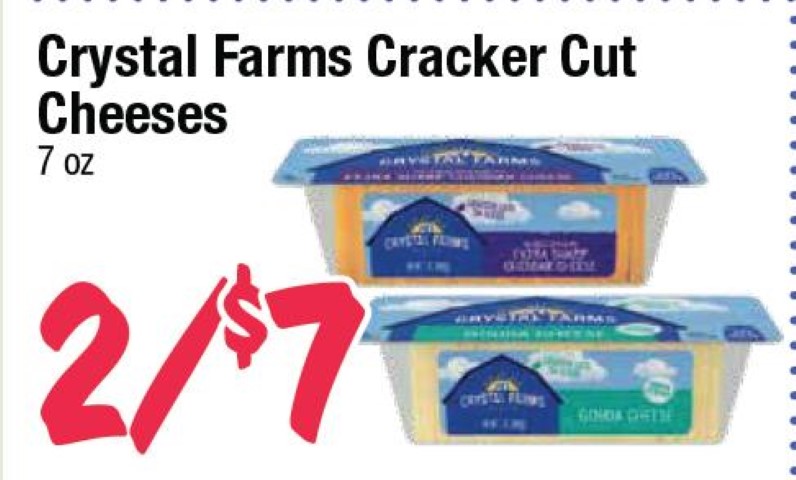 Crystal Farms Cracker Cut Cheeses