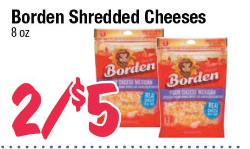 Borden Shredded Cheeses