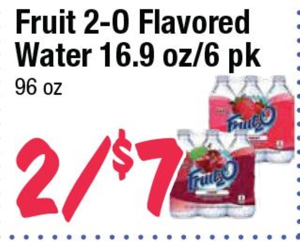 Fruit 2-O Flavored Water 16.9 oz/6 pk