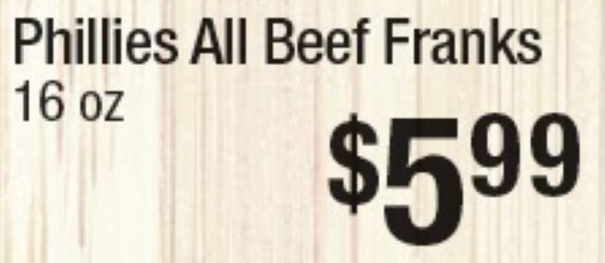Phillies All Beef Franks