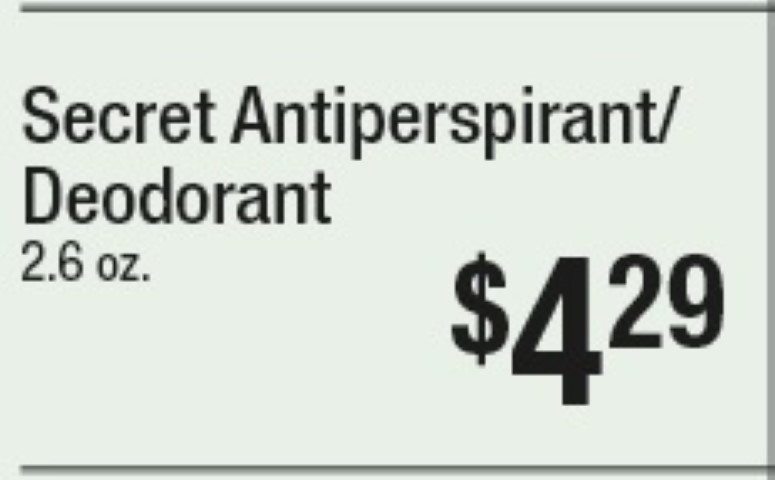 Secret Antiperspirant/Deodorant