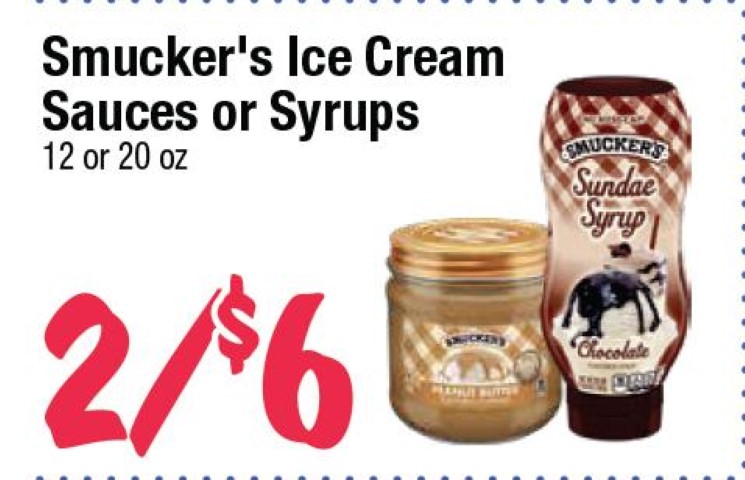 Smucker's Ice Cream Sauces or Syrups