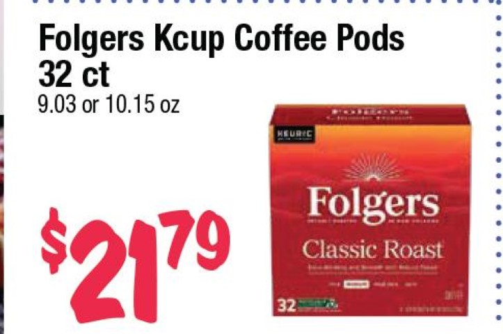 Folgers K-Cup Coffee Pods 32 ct