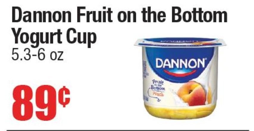 Dannon Fruit On The Bottom Yogurt