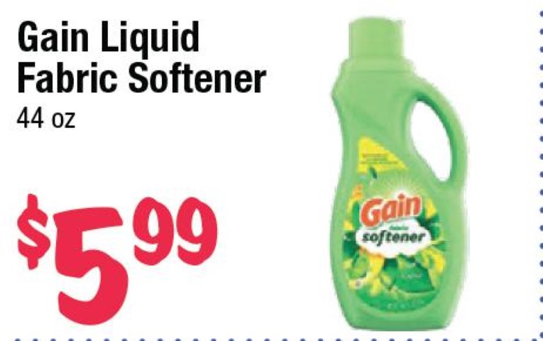 Gain Liquid Fabric Softener
