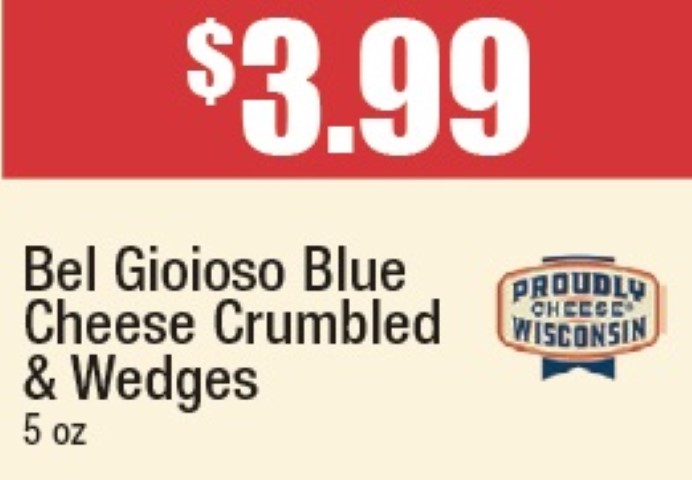 Bel Gioioso Blue Cheese Crumbles and Wedges