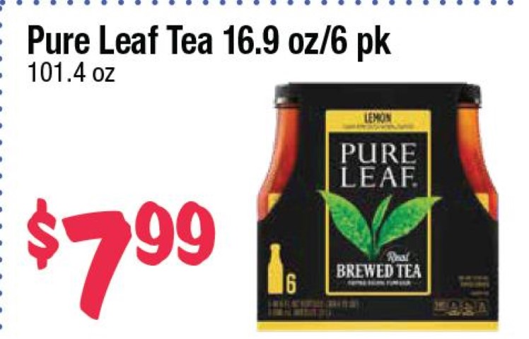 Pure Leaf Tea 16.9 oz/6 pk