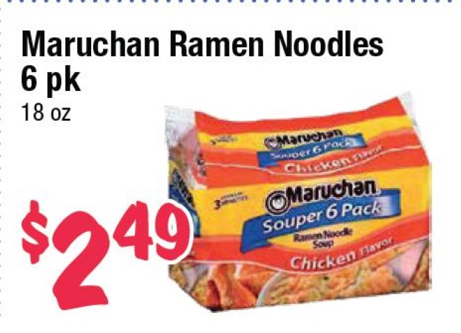 Maruchan Ramen Noodles 6 pk