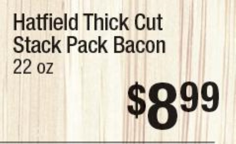 Hatfield Thick Cut Stack Pack Bacon