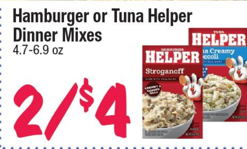 Hamkburger or Tuna Helper Dinner Mixes
