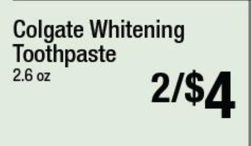 Colgate Whitening Toothpaste