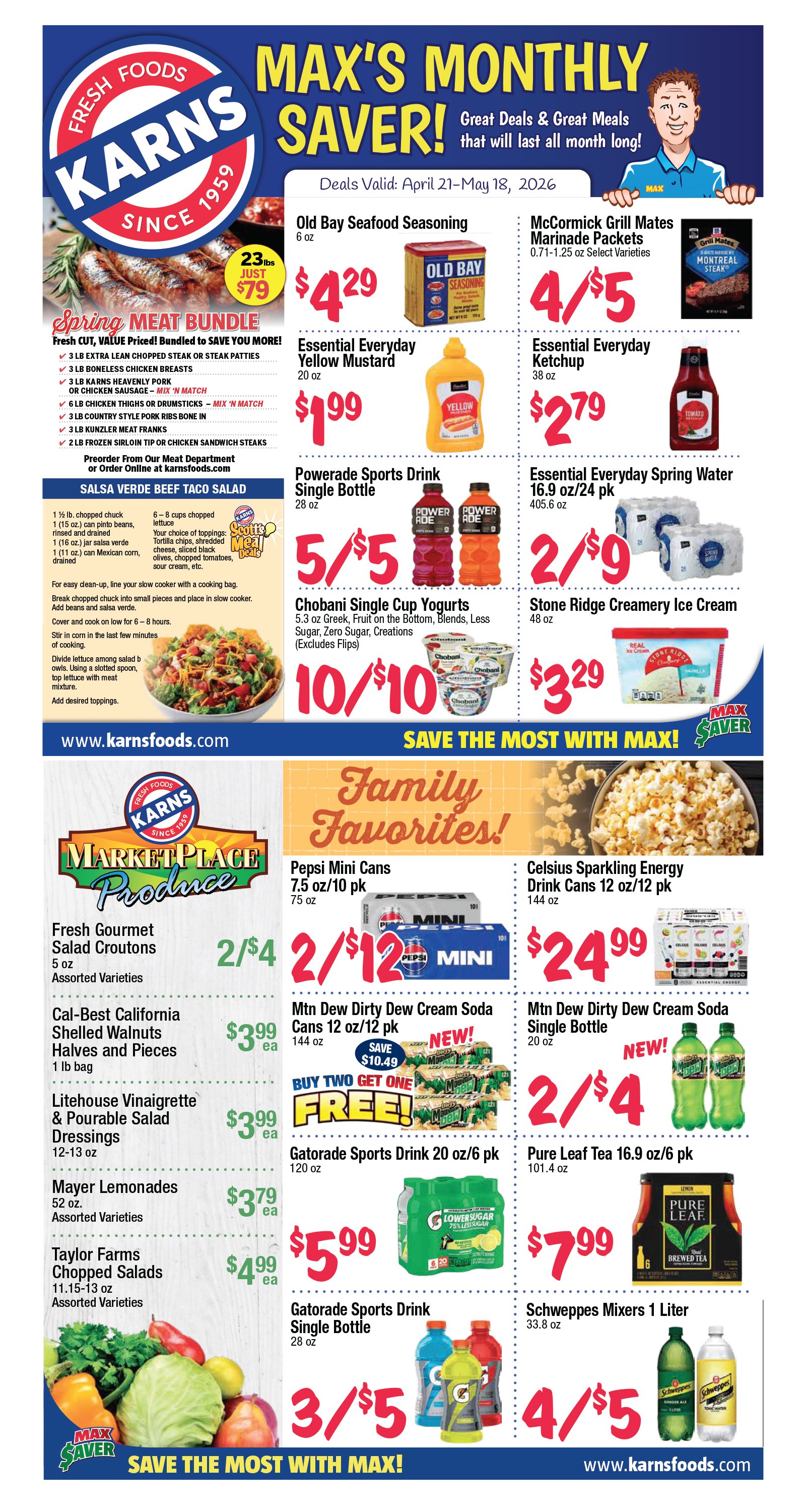 Karns Foods Monthly Ad