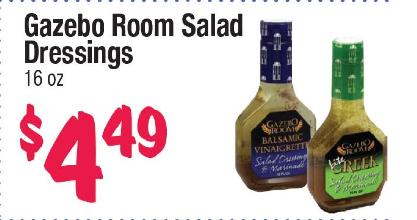 Gazebo Room Salad Dressings