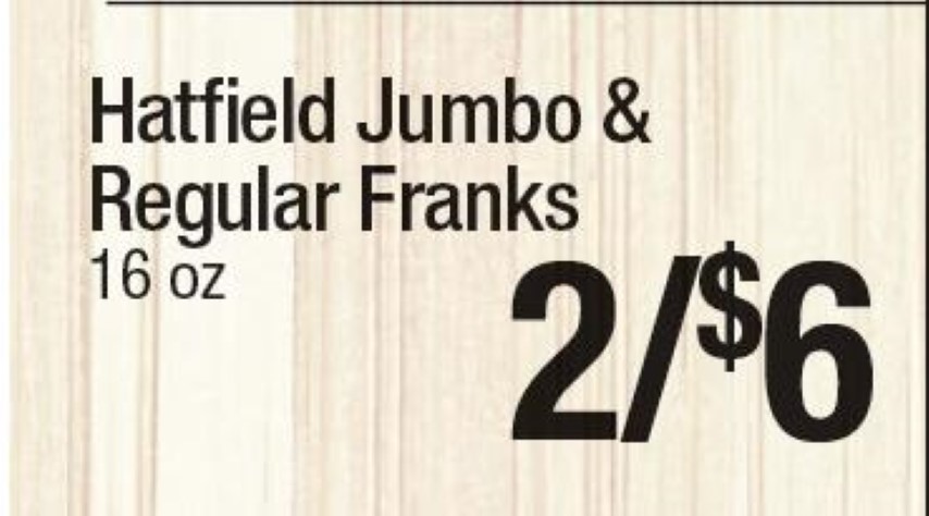 Hatfield Jumbo & Regular Franks