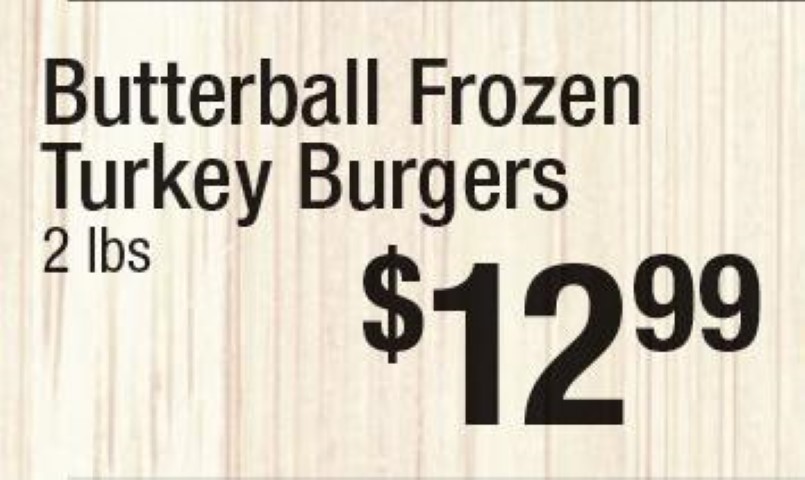 Butterball Frozen Turkey Burgers