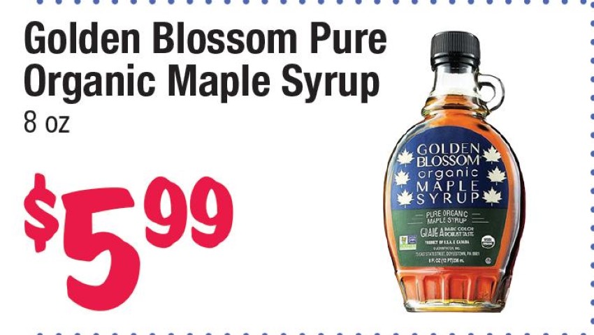 Golden Blossom Pure Organic Maple Syrup