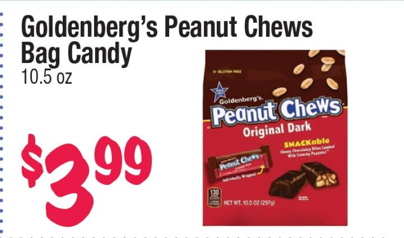 Goldneberg's Peanut Chews Bag Candy