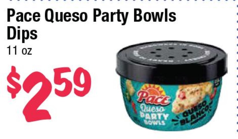 Pace Queso Party Bowls Dips