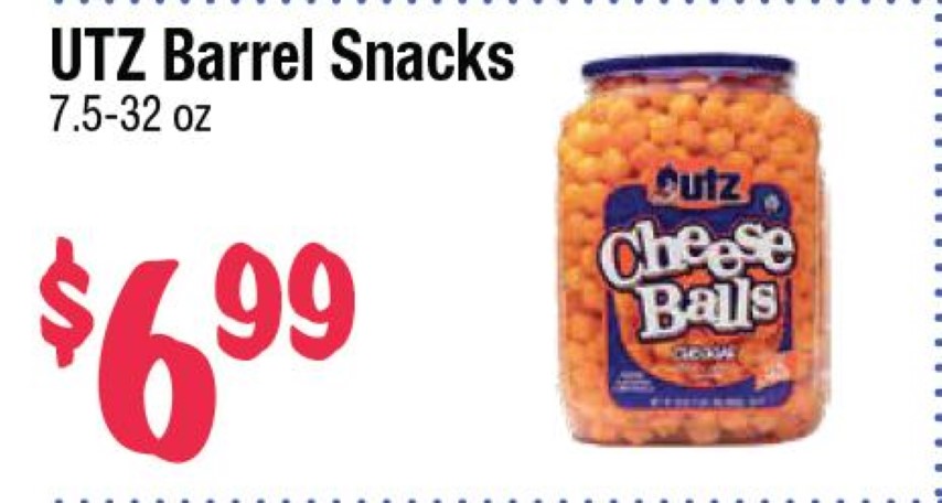 UTZ Barrel Snacks