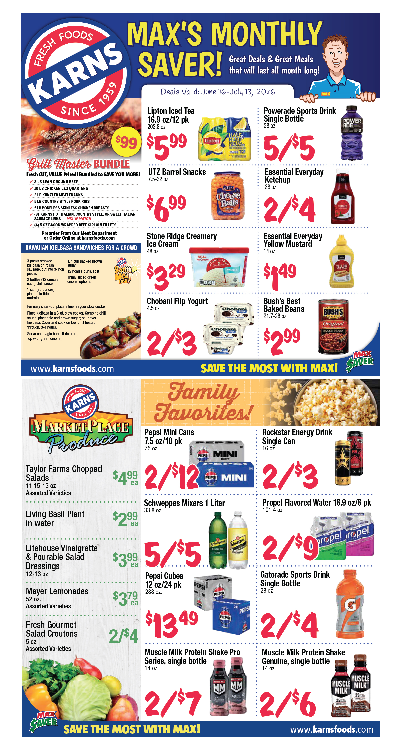 Karns Foods Monthly Ad