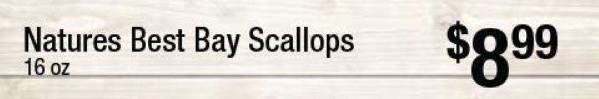 Nature's Best Bay Scallops