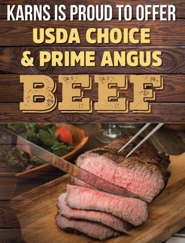 USDA Choice & Prime Angus Beef