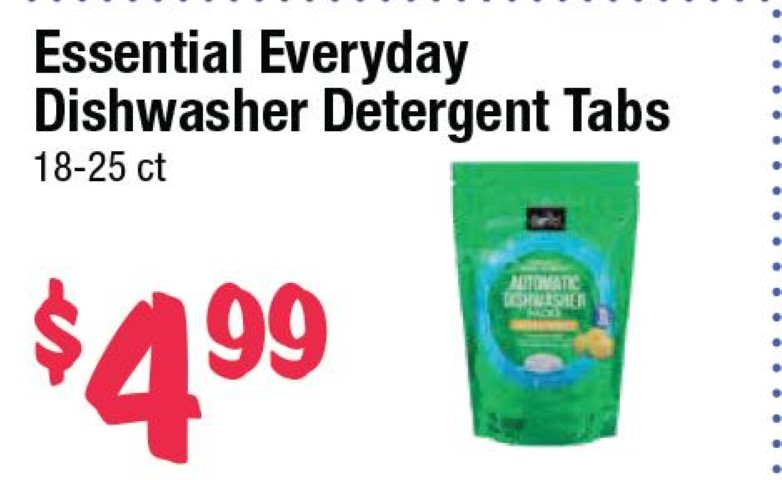 Essential Everyday Dishwasher Detergent Tabs