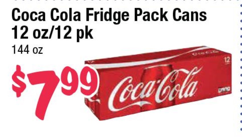 Coca Cola Fridge Pack Cans 12 oz/12 pk