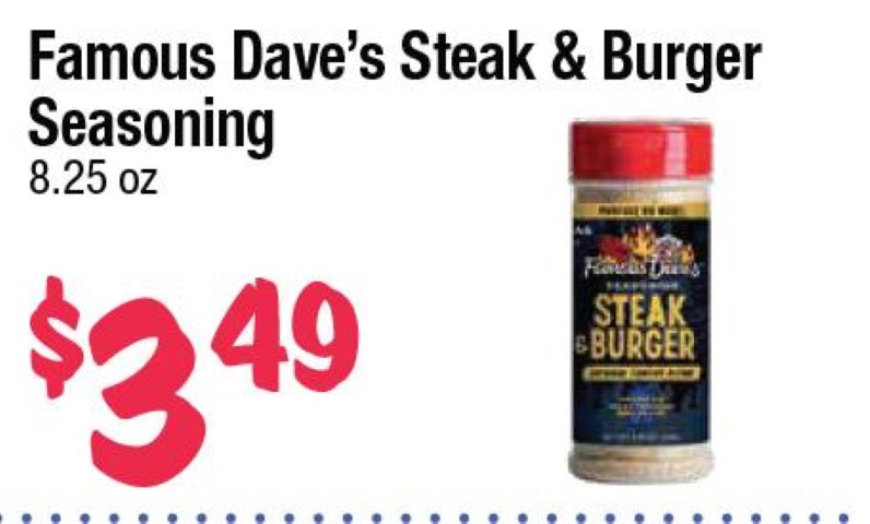 Famous Dave's Steak & Burger Seasoning