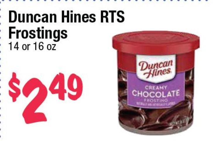 Duncan Hines RTS Frostings
