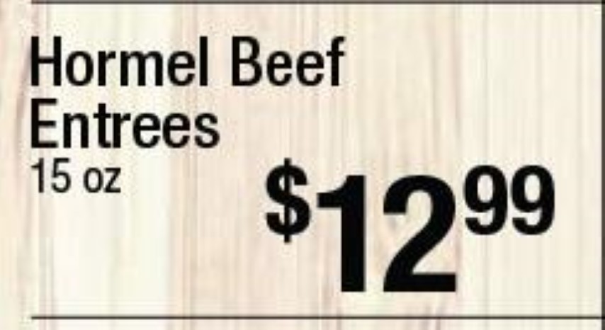 Hormel Beef Entrees