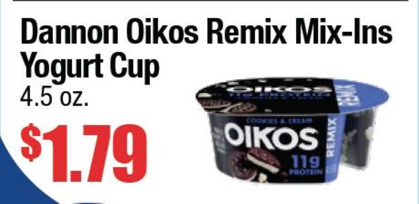 Dannon Oikos Remix Mix-Ins Yogurt Cup