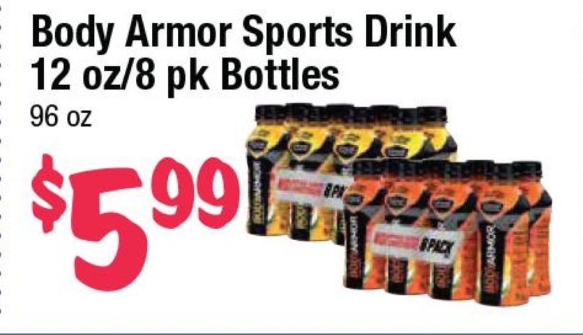 Body Armor Sports Drink 12 oz/8 pk Bottles