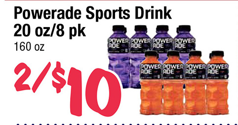 Powerade Sports Drink 20 oz/8 pk