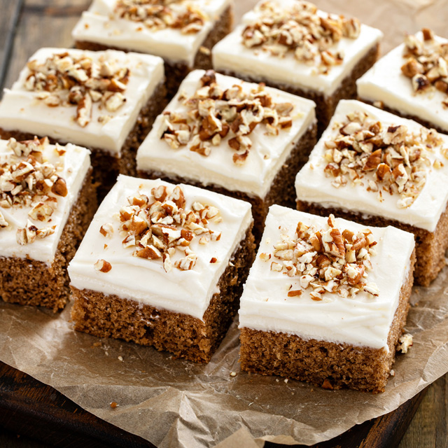 Pumpkin Bar Cake with Cream Cheese Icing