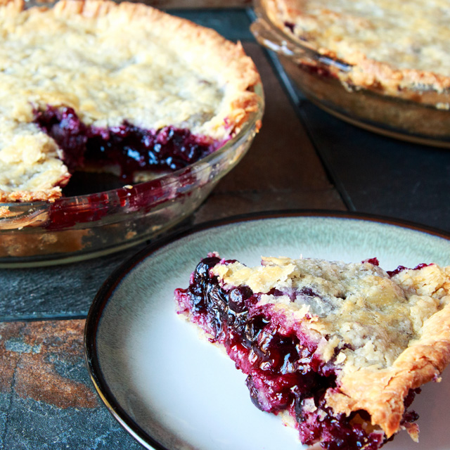 Wild Blueberry Pie