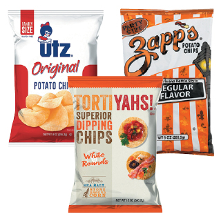 UTZ Family Size & Zapp's Potato Chips or Tortiyahs! Tortilla Chips