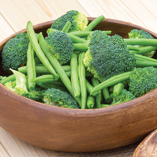 Fresh Broccoli Crowns & Green Beans