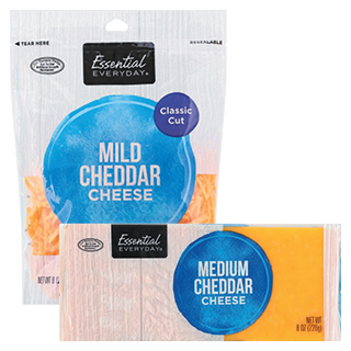 Essential Everyday Shredded or Chunk Cheeses